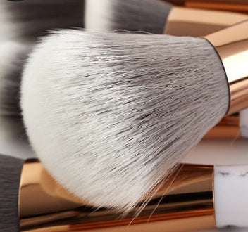 11 Piece of Marble Makeup Brush Set