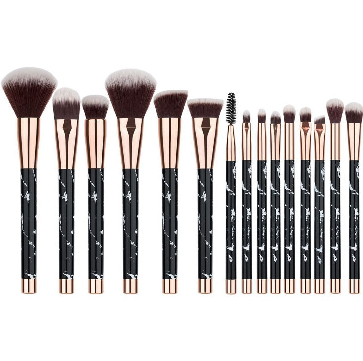 11 Piece of Marble Makeup Brush Set