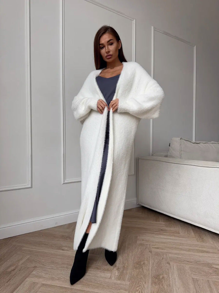 Soft Faux Mink Knit Cardigan