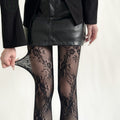 Floral Mesh Fishnet Tights