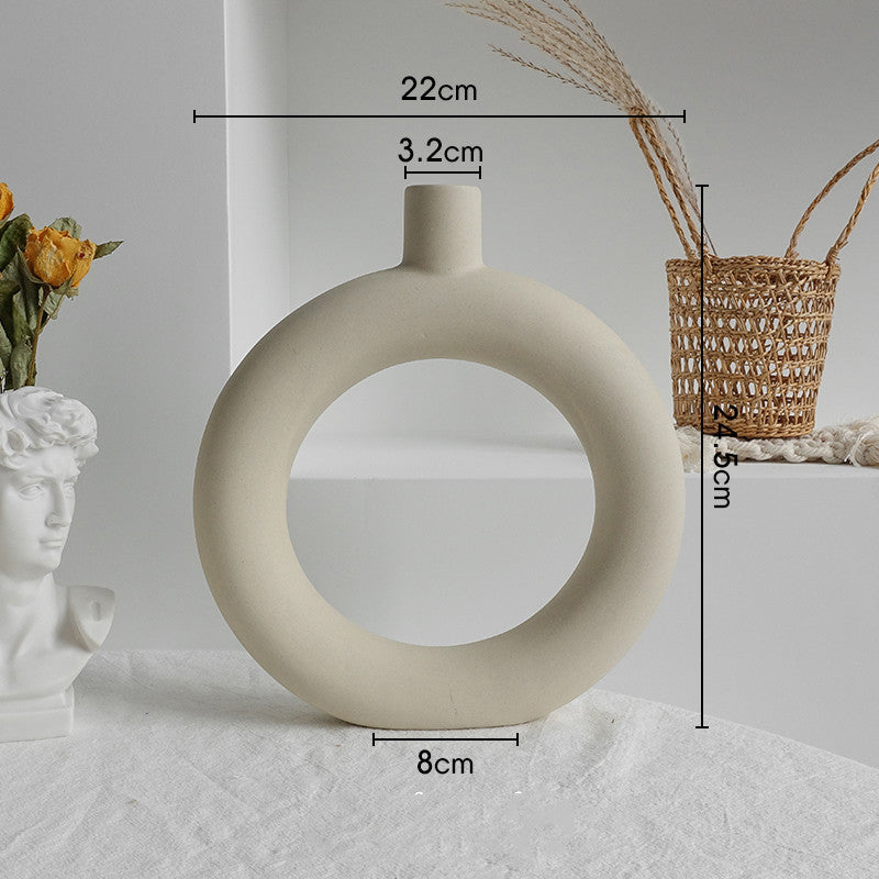 Minimalist Ceramic Decorative Vase