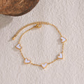 Ins Love Bracelet  Stainless Steel Dripping Heart Bracelet Fashion Valentine's Day Jewelry Gift