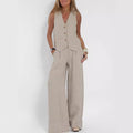 Minimalist Vest Two-Piece Set